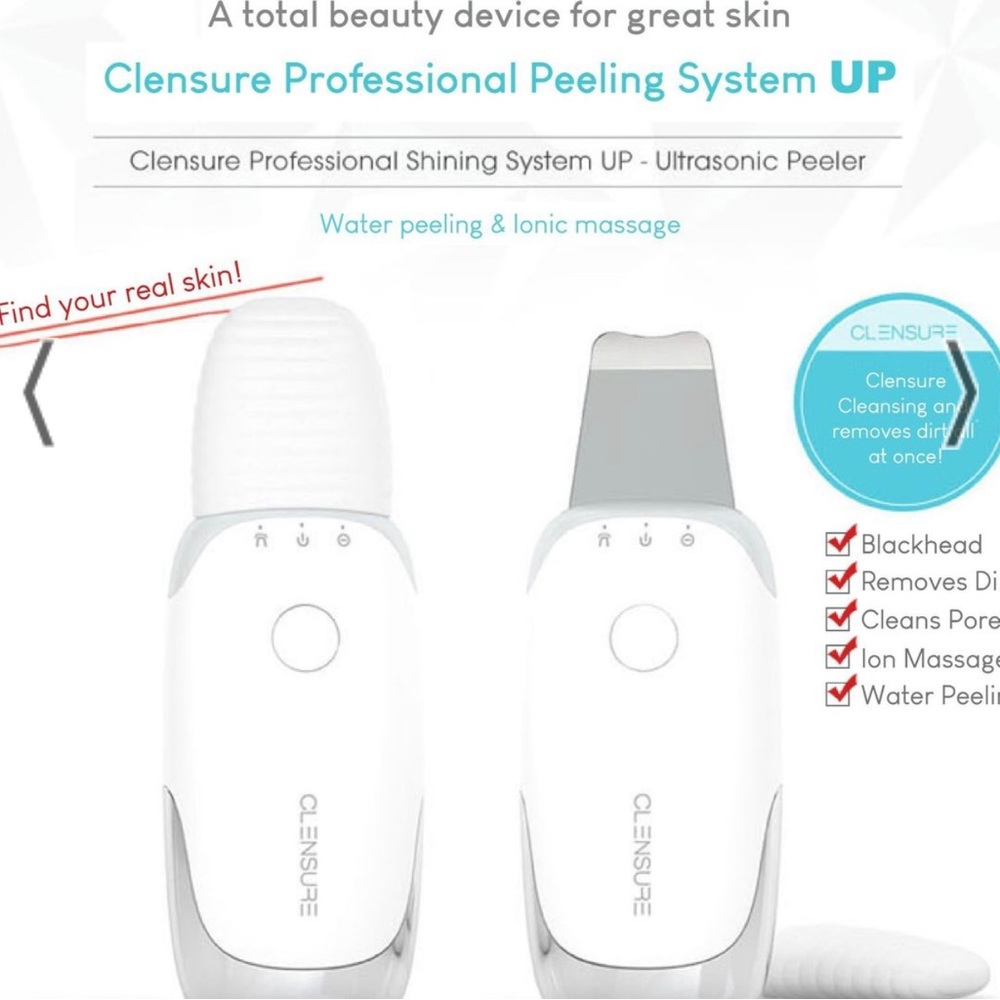 NEW Clensure K-BEAUTY Galvanic Ion Water Peeling Device